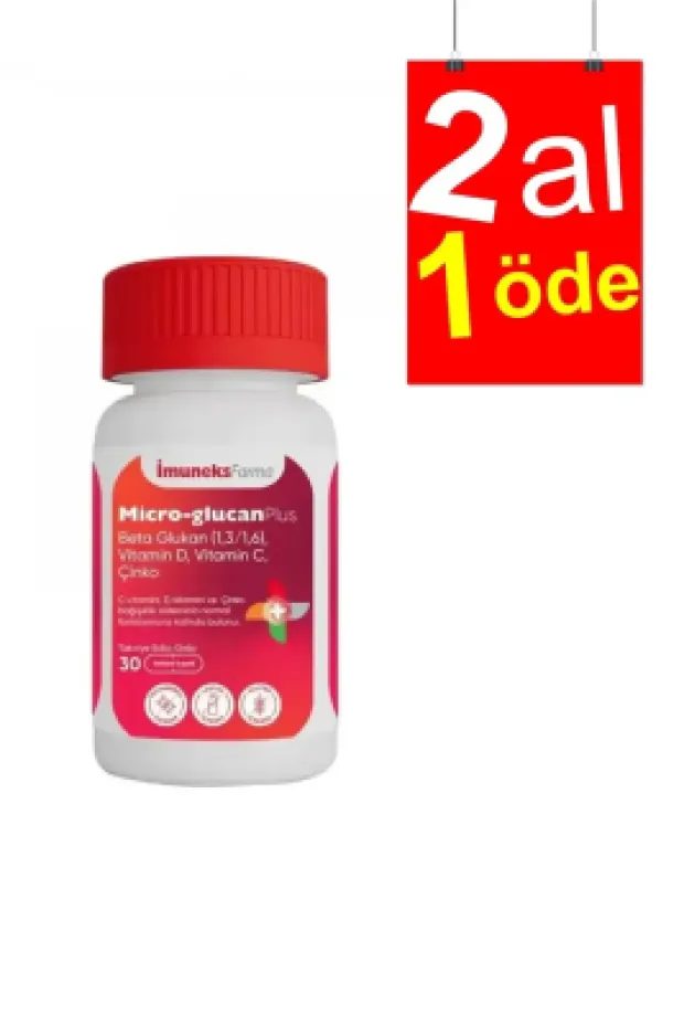 İmuneks Micro-Glucan Plus Beta Glukan 30 Kapsül - 2AL1ÖDE