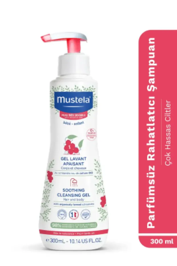 Mustela Soothing Cleansing Gel 300 ml Çok Hassas Ciltler İçin Temizleme Jeli