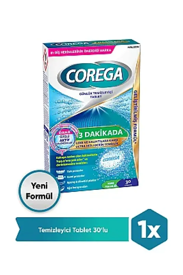 Corega Diş Protezi Temizleyici 30 Tablet