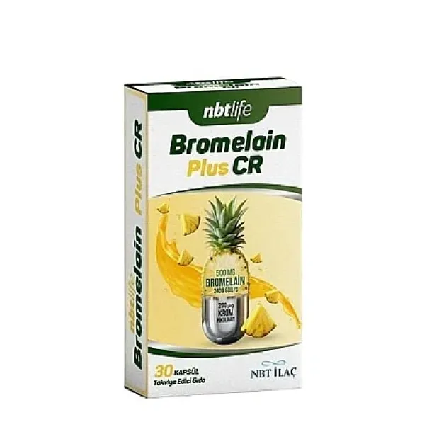 Nbt Life Bromelain Plus CR 30 Kapsül