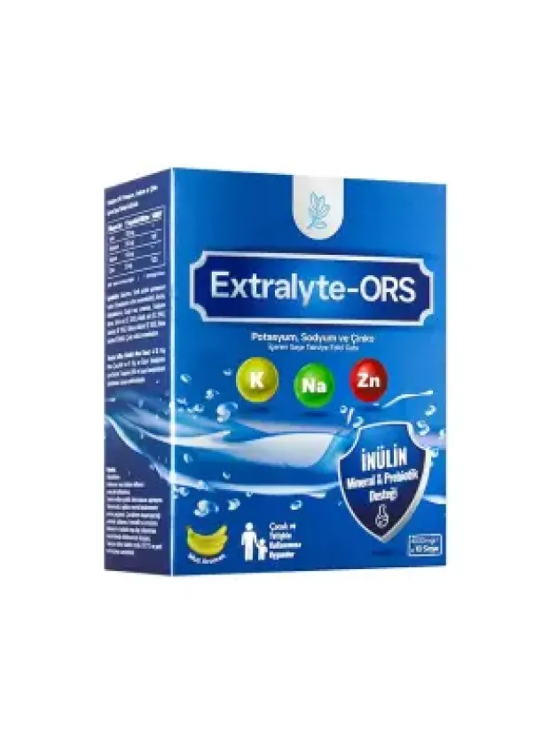 Extralyte-Ors Potasyum , Sodyum , Çinko Takviye Edici Gıda 10 Saşe