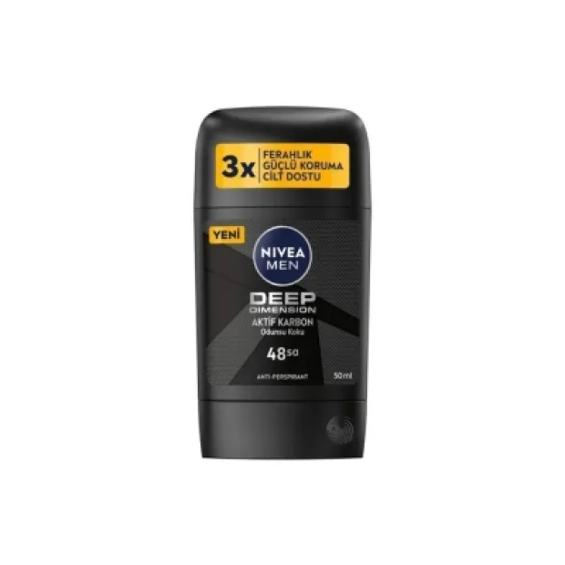 Nivea Men Deep Dimension Aktif Karbon Stick Deodorant 50 ml