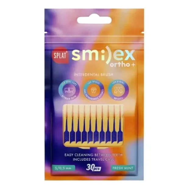 Splat Smilex Ortho Arayüz Fırçası Naneli 0,5 mm 30 Adet