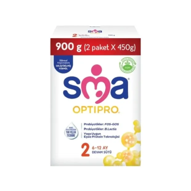 SMA Optipro 2 Devam Sütü 450 gr 2li