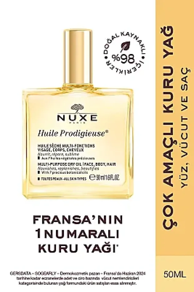 Nuxe Huile Prodigieuse Çok Amaçlı Kuru Bakım Yağı 50 ml
