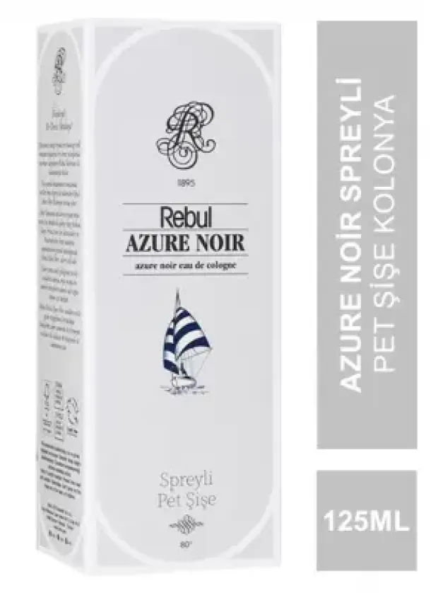 Rebul Azure Noir Spreyli Pet Şişe Kolonya 125 ml