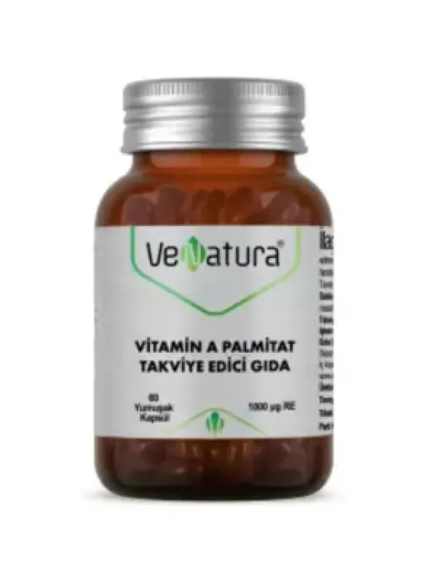 VeNatura Vitamin A Palmitat Takviye Edici Gıda 60 Yumuşak Kapsül