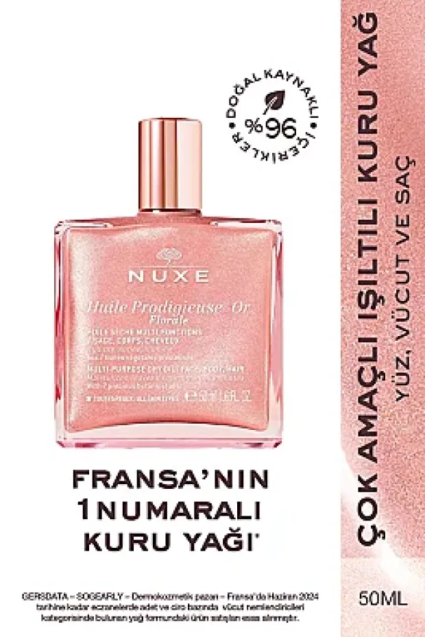 Nuxe Huile Prodigieuse Florale Or Çok Amaçlı Kuru Yağ 50 ml
