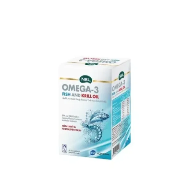 NBL Omega-3 Fish And Krill Oil 50 Yumuşak Kapsül