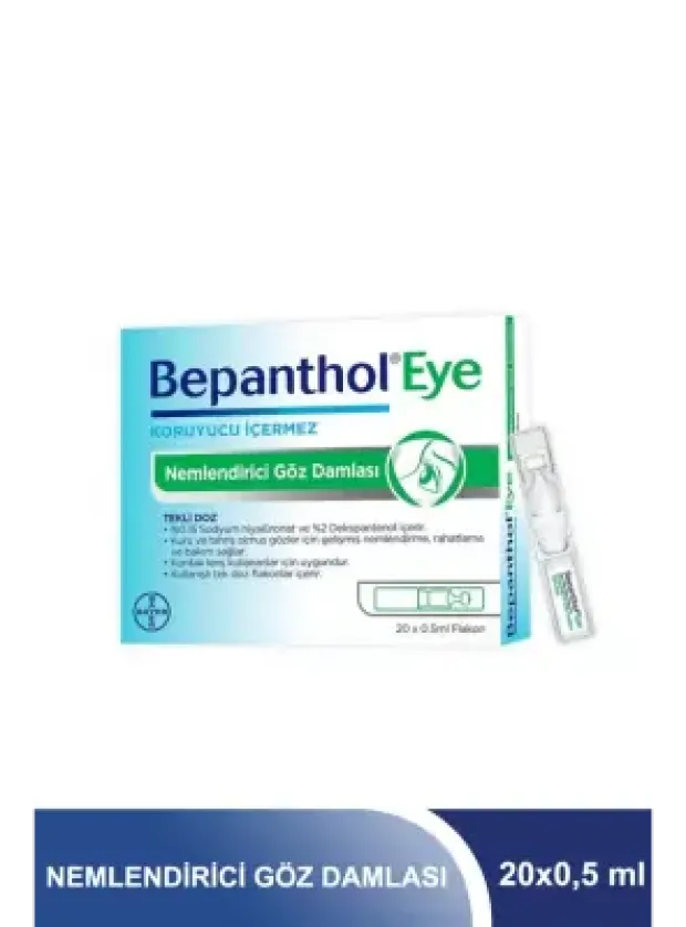Bepanthol Eye Nemlendirici Göz Damlası 20x0,5 ml Flakon