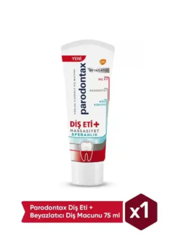 Parodontax Diş Eti & Hassasiyet & Ferahlık & Beyazlatıcı Diş Macunu 75ml