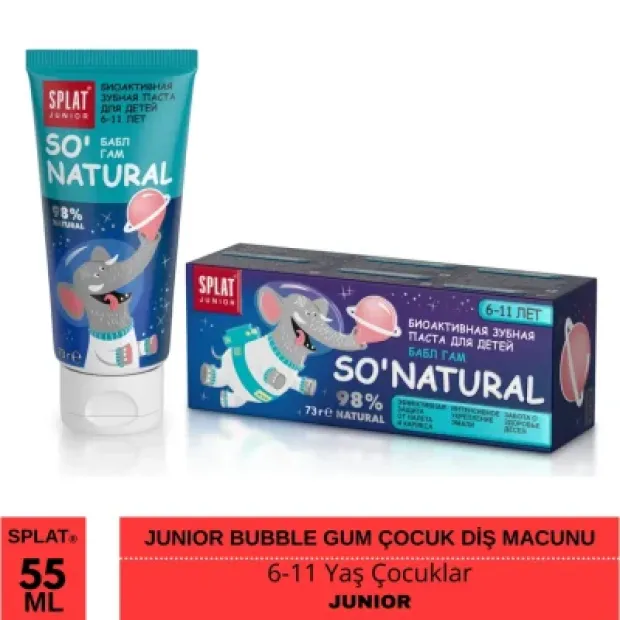 Splat Bubble Gum Çocuk Diş Macunu 6-11 Yaş 73gr
