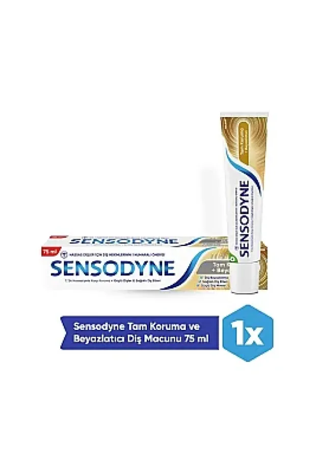 Sensodyne Tam Koruma + Beyazlatıcı Diş Macunu 75 ml