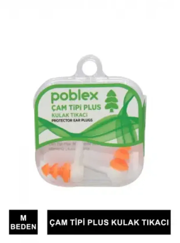 Poblex Çam Tipi Plus Kulak Tıkacı - M -