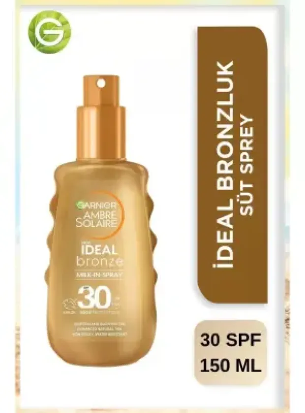 Garnier Ambre Solaire İdeal Bronze Milk Sprey Spf30+ - Bronzlaştırıcı Sprey - 150 ml