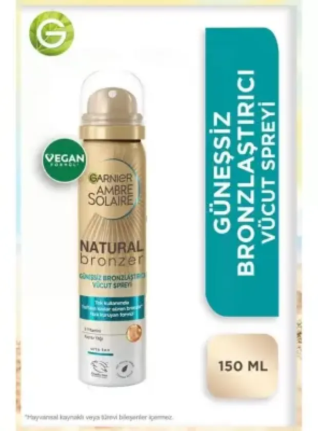 Garnier Ambre Solaire Natural Bronzer Selt Tan Mist Body - Güneşsiz Bronzlaştırıcı Sprey - 150ml