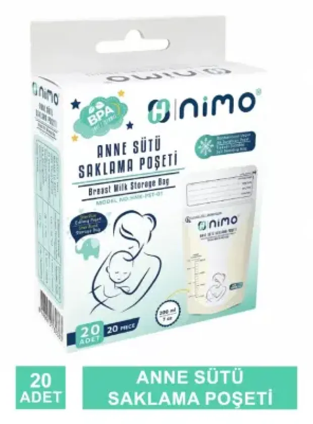 Nimo Anne Sütü Saklama Poşeti 20 Adet - HNK-PST-01 -