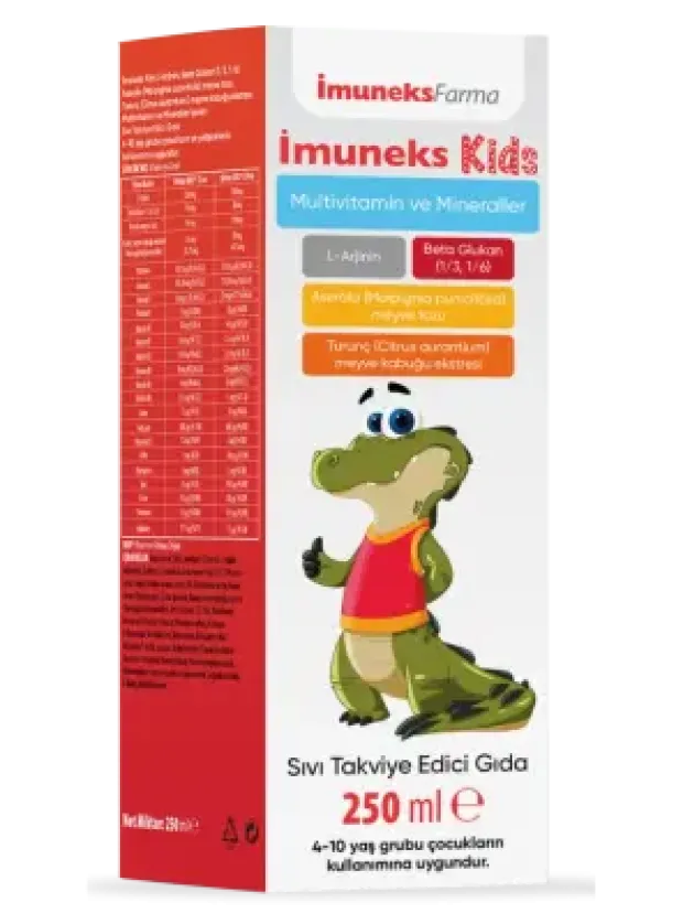 İmuneks Kids Multivitamin ve Mineraller Takviye Edici Gıda 250 ml