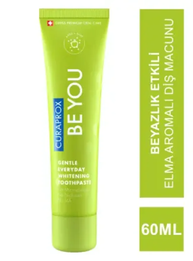 Curaprox Be You Beyazlatıcı - Elma - Alovera - Diş Macunu - Green 60 ml