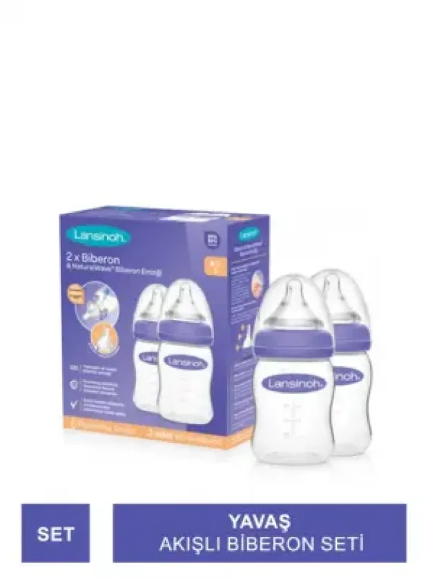 Lansinoh Natural Wave Biberon Seti 160 ml x 2 Adet