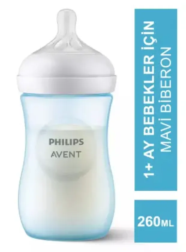Philips Avent Natural Response PP Biberon 1m+ 260 ml - Mavi - SCY903/21-