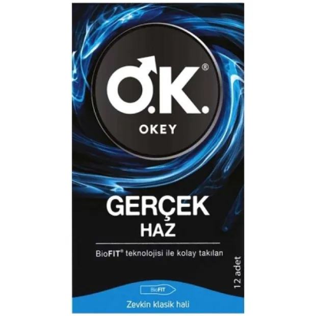Okey Prezervatif Gerçek Haz 12li