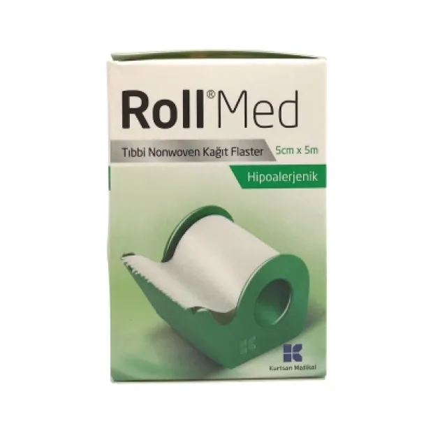 Roll Med Tıbbi Nonwoven Kağıt Flaster 5cm x 5m