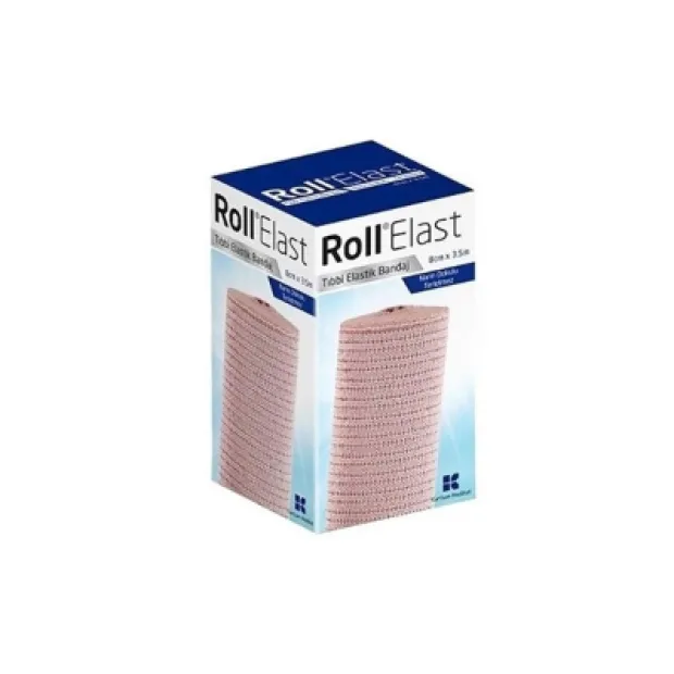 Roll Elast Bandaj Ten Rengi 8cm x 3,5m