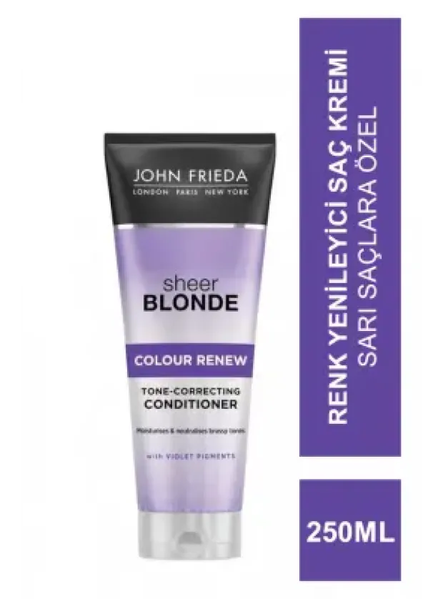 John Frieda Sheer Blonde Colour Renew Conditioner 250 ml Sarı Saçlara Özel Renk Yenileyici Saç Kremi