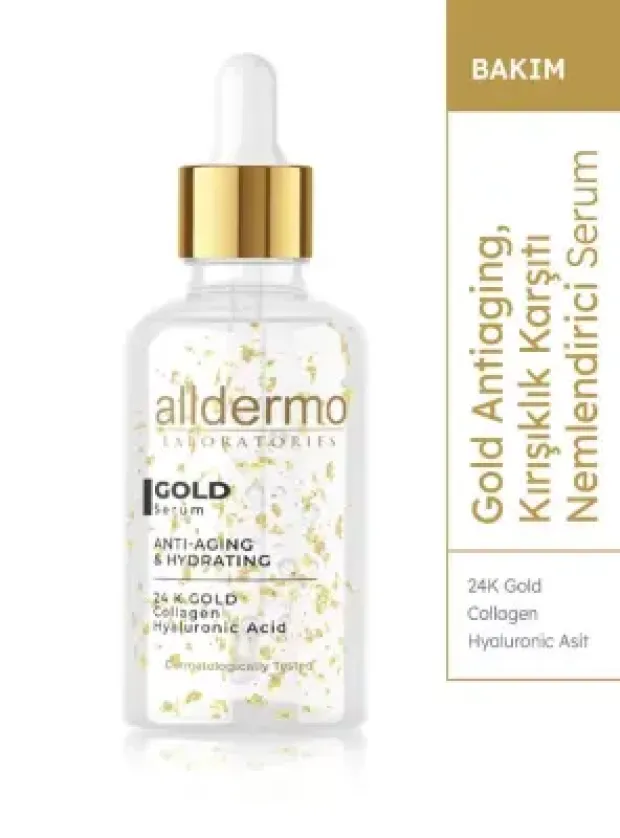 Alldermo Gold Serum - Kırışıklık Karşıtı & Nemlendirici - 30 ml