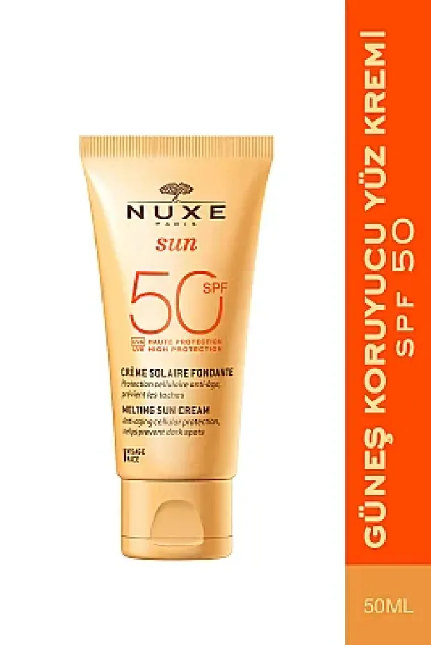 Nuxe Sun Spf 50 Face Cream Fondante Haute Protection Güneş Koruyucu Yüz Kremi 50ml