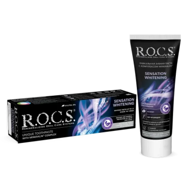 ROCS Sensation Whitening Beyazlatıcı Parlatıcı Diş Macunu 60ml