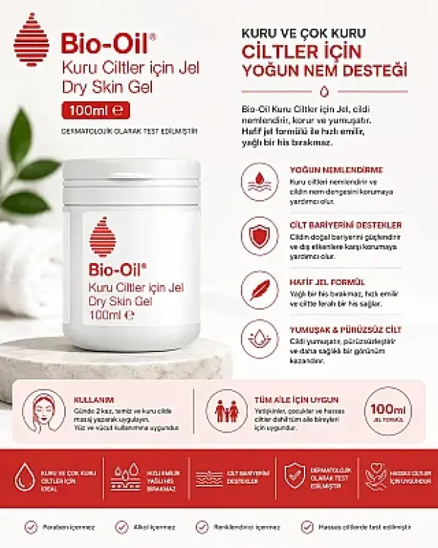 Bio-Oil Kuru Cilt İçin Jel 100 ml