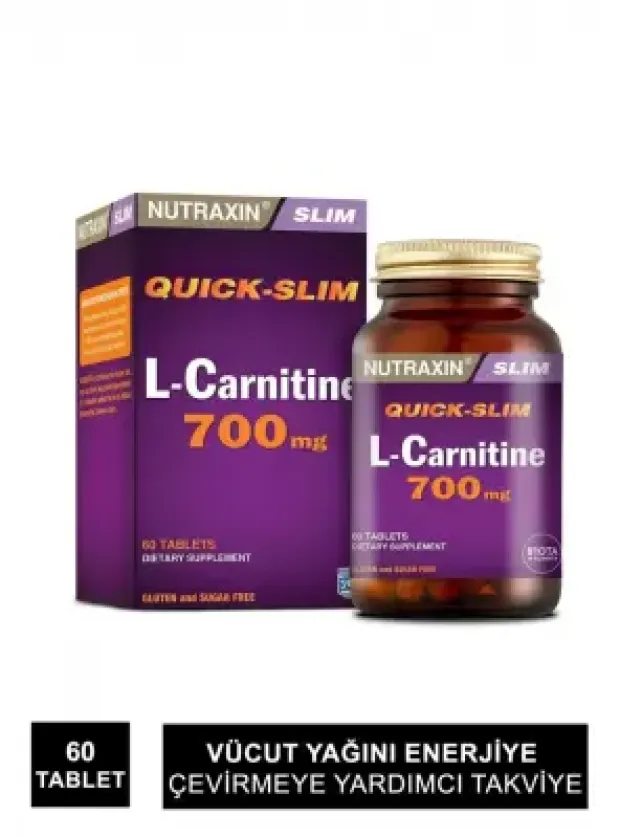 Nutraxin L-Carnitine 700 mg 60 Kapsül