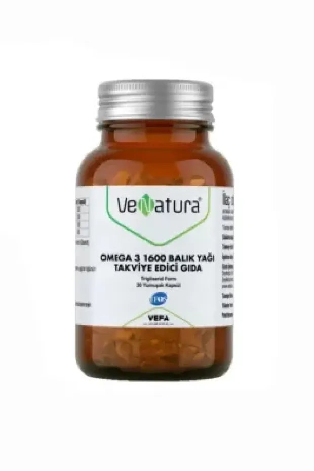 VeNatura Omega 3 1600 Balık Yağı 30 Yumuşak Kapsül