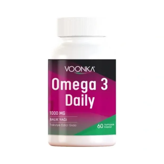 Voonka Omega 3 Daily 1000 mg 60 Yumuşak Kapsül