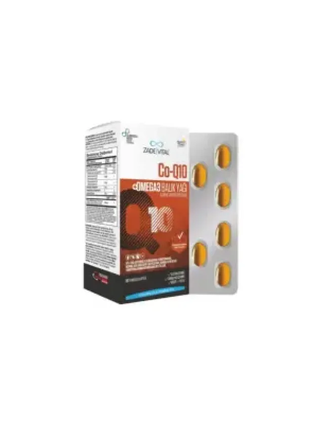Zade Vital Co-Q10 Omega3 Balık Yağı 30 Kapsül