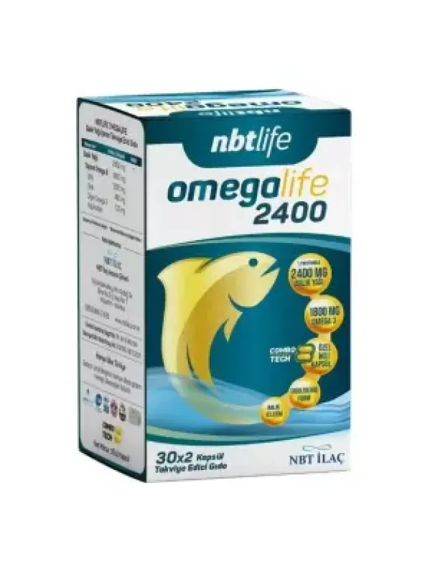 Nbt Life Omegalife 2400mg 60 Kapsül