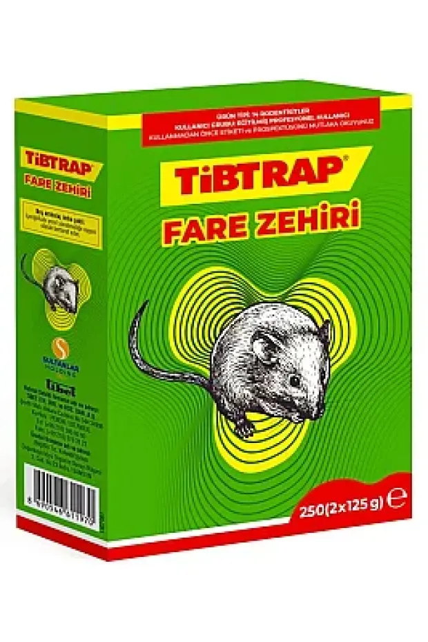 Tibtrap Fare Zehri Buğday Fare Kovucu (125X2)250Gr