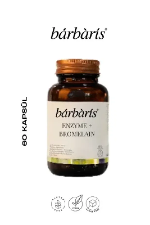 Barbaris Enzyme + Bromelain 60 Kapsül