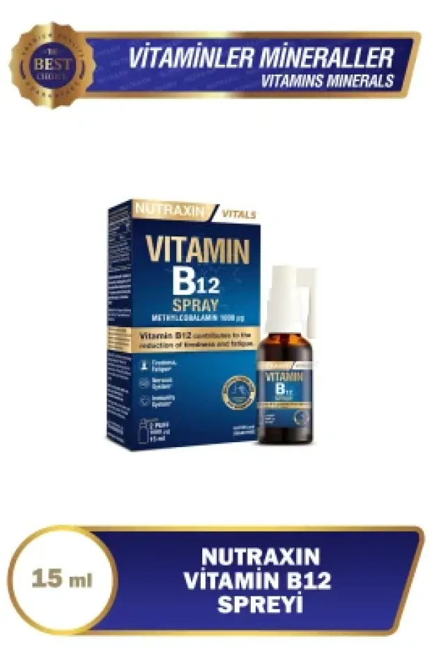 Nutraxin Vitamin B12 Spray 15 ml