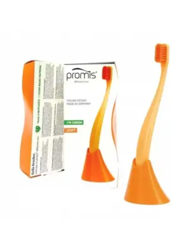 Promis Biplastic Single Diş Fırçası 6750 - Soft - Orange - Tutucu Hediyeli