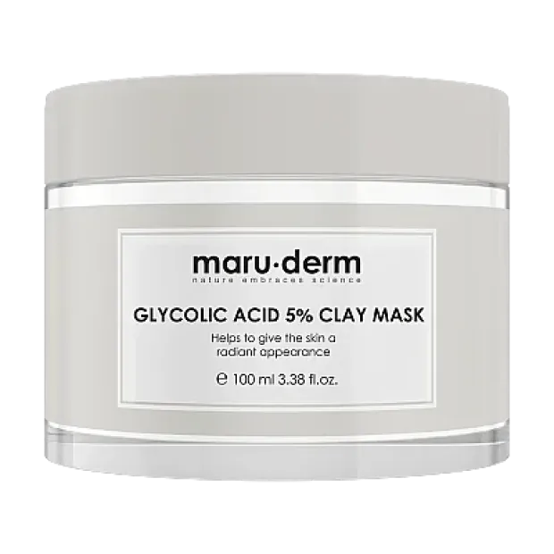 Maruderm Glycolic Acid %5 Clay Mask-Gözenek Temizleyici ve Cilt Tonunu Eşitleyen Kil Maskesi 100 ML