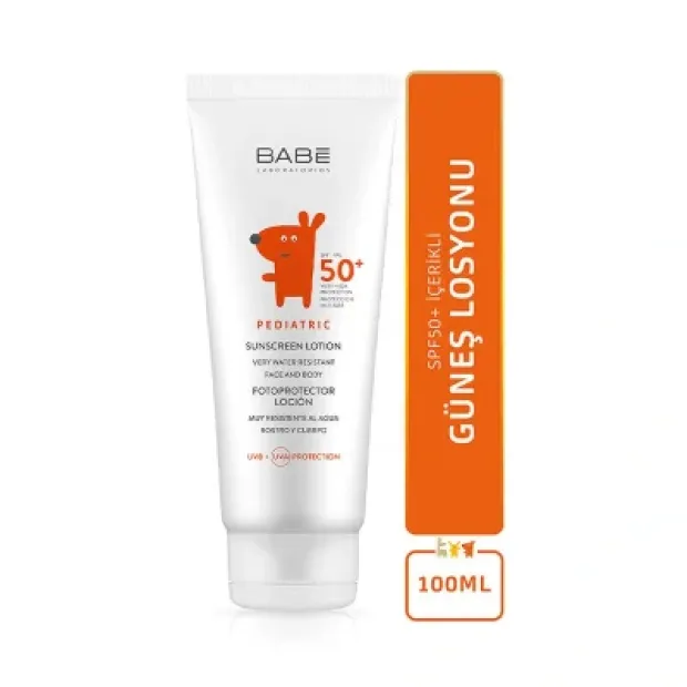 Babe SPF 50+ Pediatric Lotion 100 ml Bebek Ve Çocuklar İçin Güneş Koruyucu