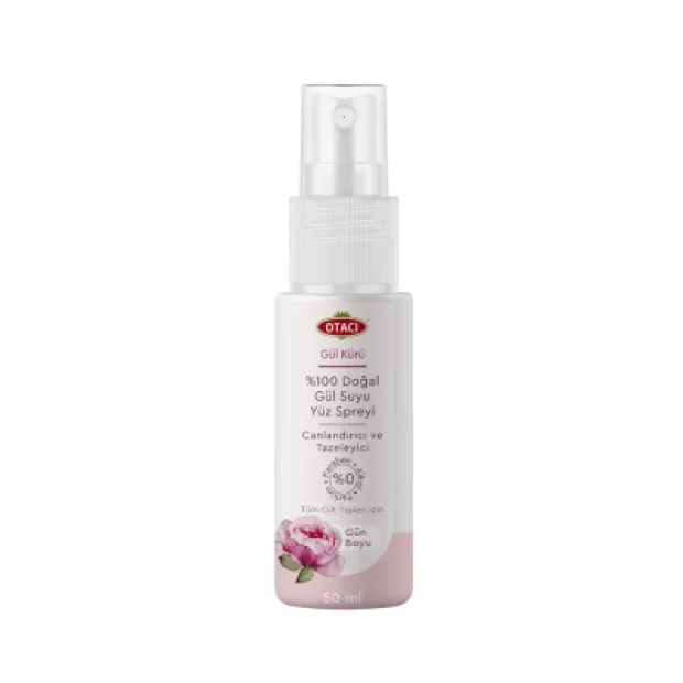 Otacı Gül Kürü %100 Doğal Gül Suyu Yüz Spreyi 50 ml