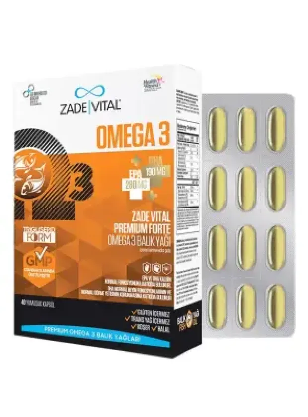 Zade Vital Omega3 Forte 40 Kapsül