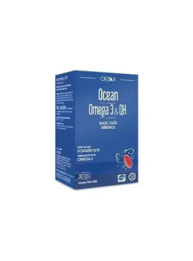 Ocean Omega 3 & QH Takviye Edici Gıda 30 Kapsül