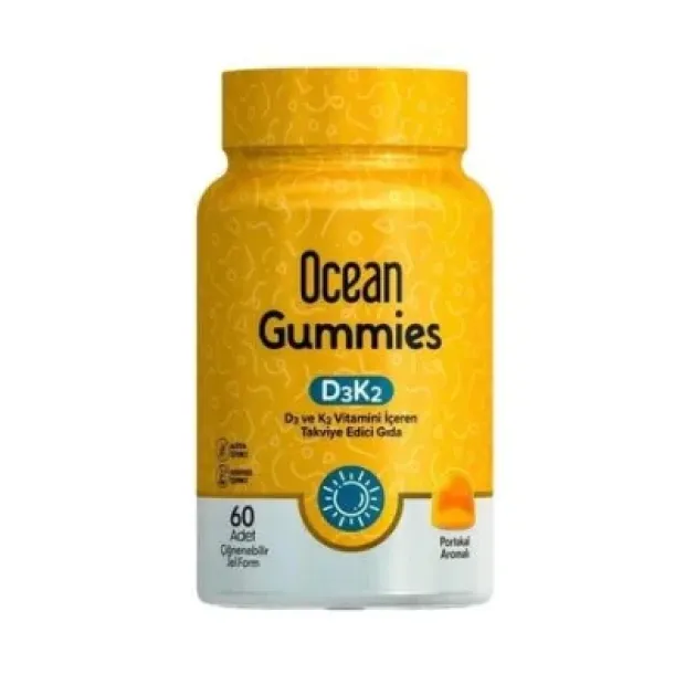 Ocean Gummies D3K2 Vitamin Çiğnenebilir 60 Softgel