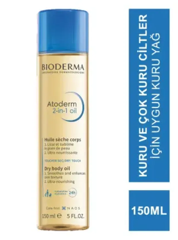 Bioderma Atoderm 2in1 Oil  Nemlendirici Kuru Yağ 150 ml
