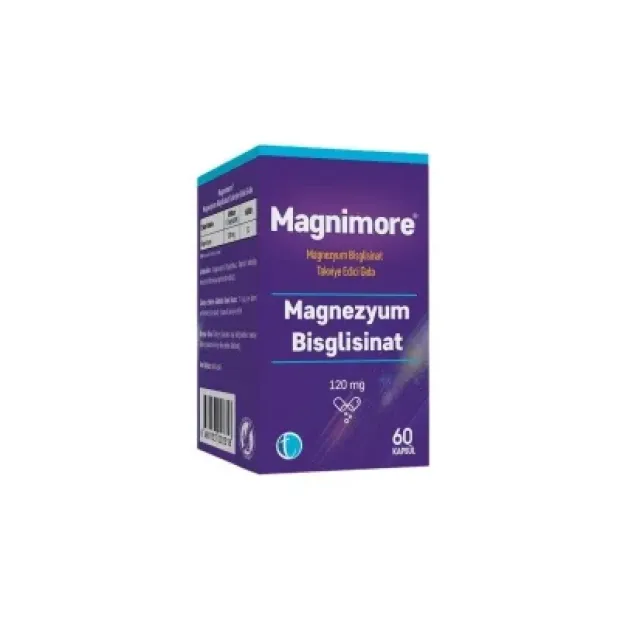 Magnimore Magnezyum Bisglisinat 120 mg 60 Kapsül